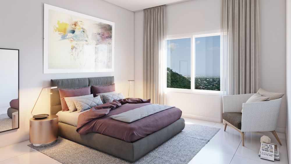 Bedroom at Vitalia, artist's impression