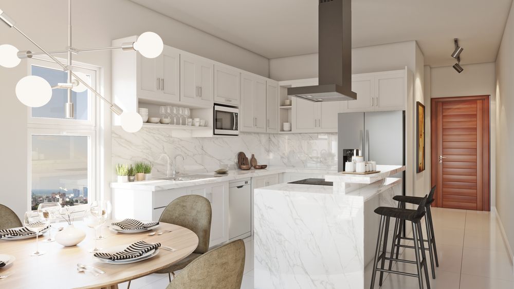 Two-bedroom residence kitchen at Vitalia, artist's impression